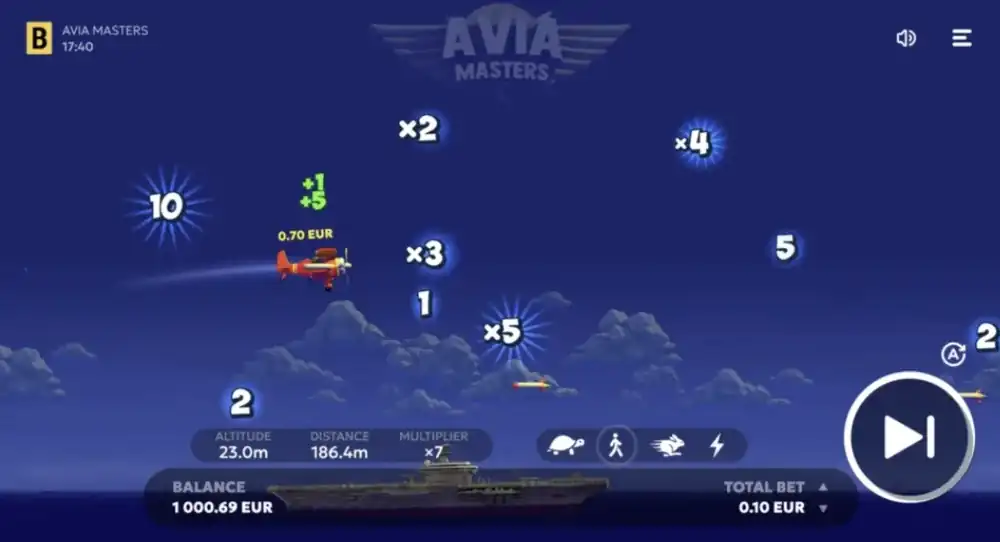 Aviamasters crash játék - specifikáció és működés