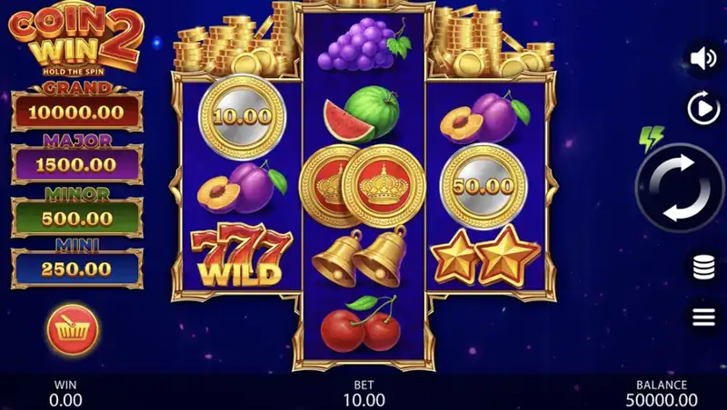 Coin Win 2: Hold the Spin nyerőgép - paraméterek és játékmenet