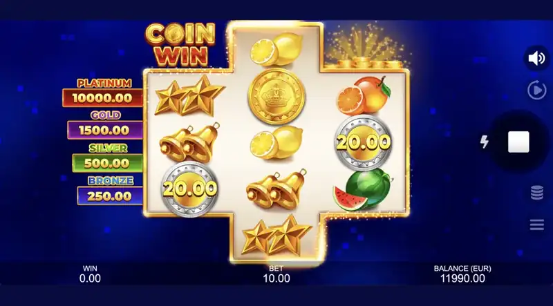 Coin Win: Hold The Spin nyerőgép - adatlap és játékmenet