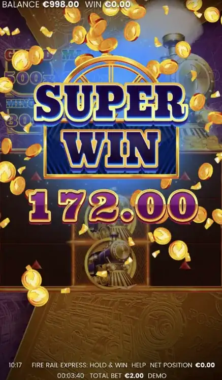 Fire Rail Express: Hold & Win képernyőkép a játékból