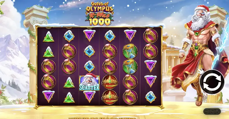 Gates of Olympus Xmas 1000 nyerőgép: paraméterek és szabályok