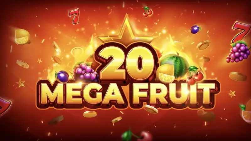 Mega Fruit 20 - gyümölcsös nyerőgép 5x4-es pályán