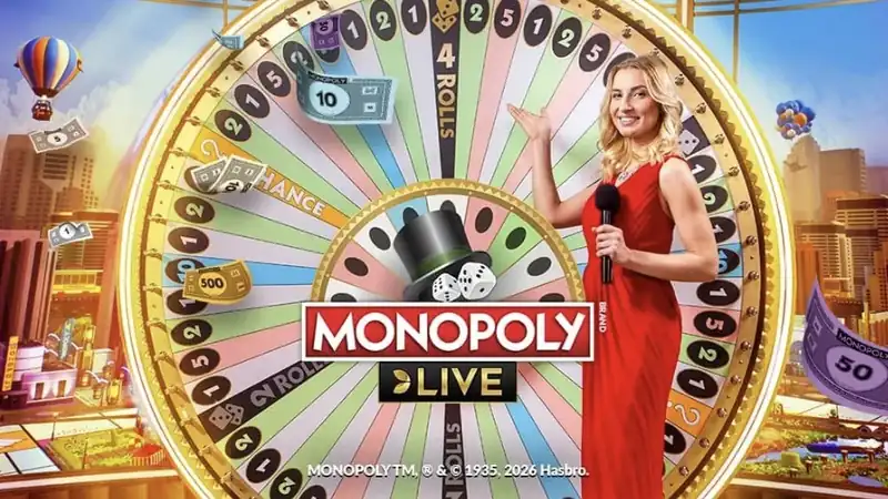 MONOPOLY Live játékshow grafika