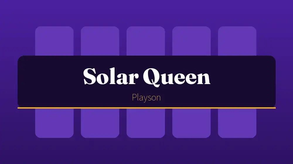 Solar Queen: a Playson egyiptomi slotjának adatlapja