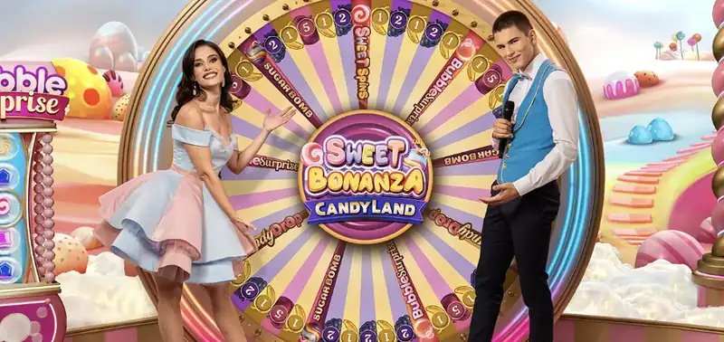 Sweet Bonanza CandyLand élő játék grafika
